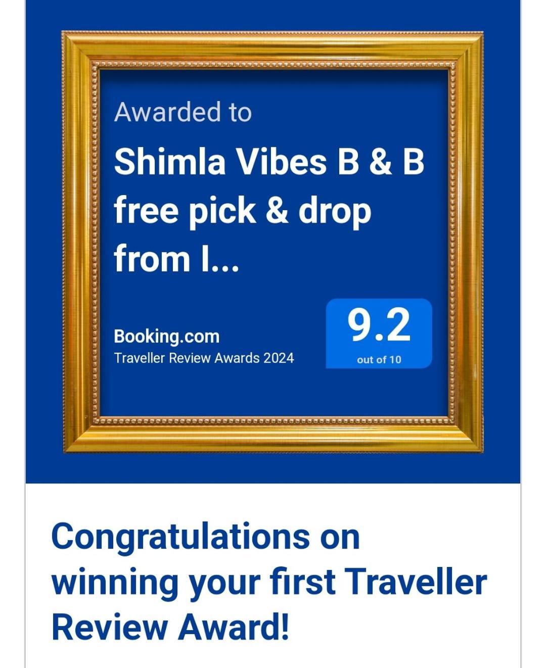 Shimla Vibes B & B Free Pick And Drop From Isbt シムラー エクステリア 写真
